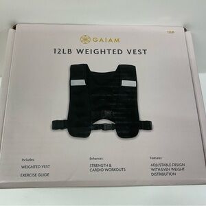 GAIAM Black Weighted Vest 12 lB.